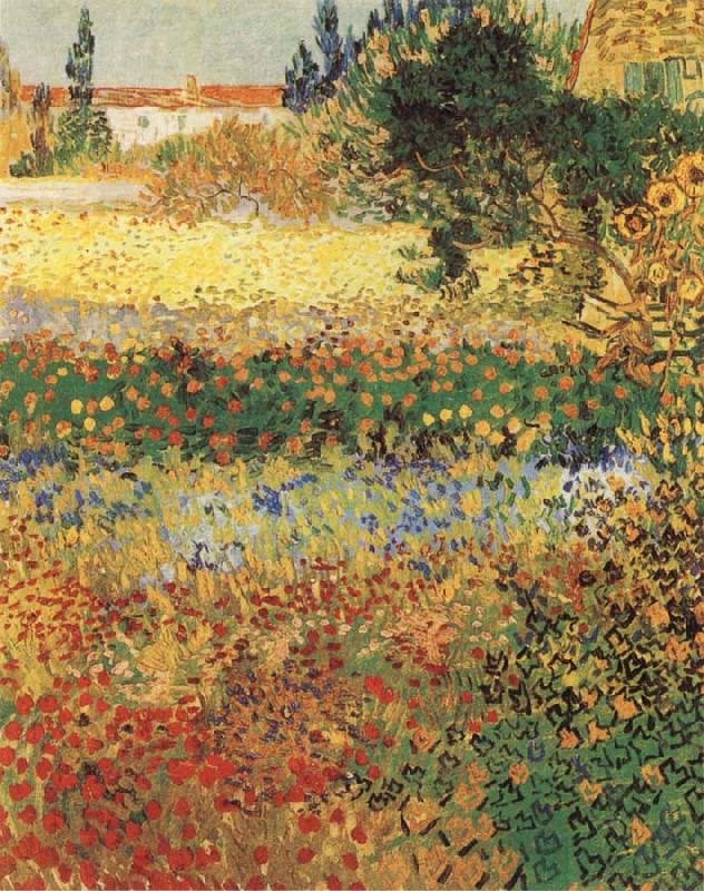 Vincent Van Gogh Garden in Bloom China oil painting art